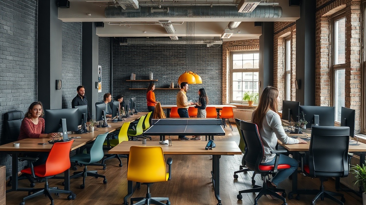 Flowly Team im modernen Büro in Berlin-Mitte bei einem gemeinsamen Teamevent
